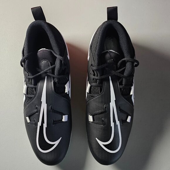 Nike Alpha Menace Pro 3 Mid Football Cleats Men's Black CT6649-001 Size 12 NIB - Picture 5 of 7